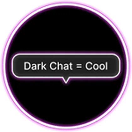 Dark Theme Bubble Chat in Hood Customs